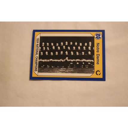 1924 National Champions 1990 Collegiate Collection Notre Dame NO. 103
