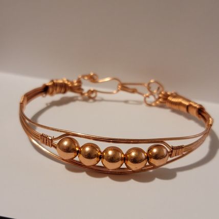 Handmade Copper Wire Cuff Style Bracelet