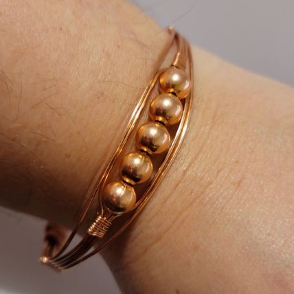 Handmade Copper Wire Cuff Style Bracelet