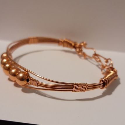 Handmade Copper Wire Cuff Style Bracelet