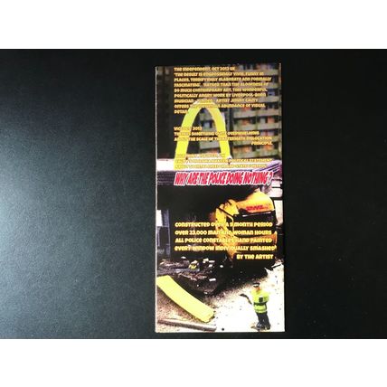 Jimmy Cauty 's ALL IS NOT WELL IN BEDFORDSHIRE MODEL Dismaland Banksy FLYER