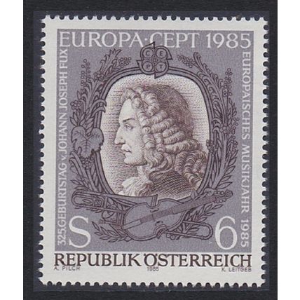 Austria Johann Joseph Fux Composer Europa CEPT 1985 MNH SG#2051