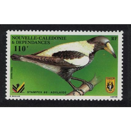 New Caledonia Black-backed Magpie 110f 1986 MNH SG#791