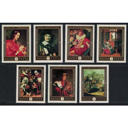 Hungary Dutch Paintings in Hungarian Museums 7v 1969 MNH SG#2495-2501
