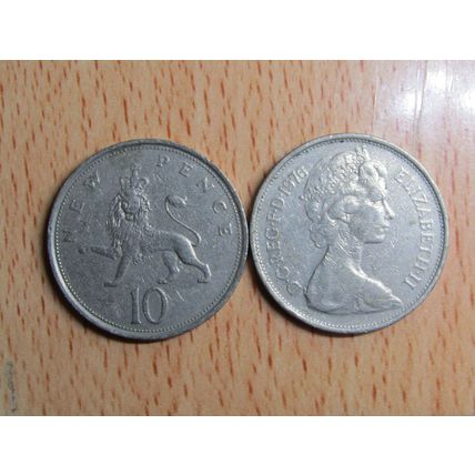 GB 1976 Elizebeth II Decimal 10p Coin