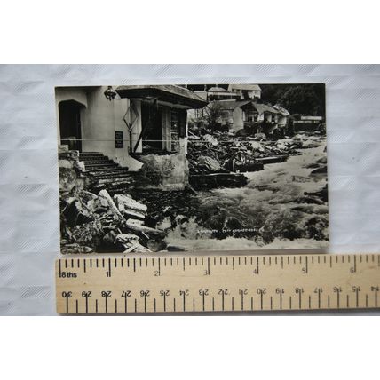 Vintage Postcard Lynmouth, 17th August 1952, Flood Disaster