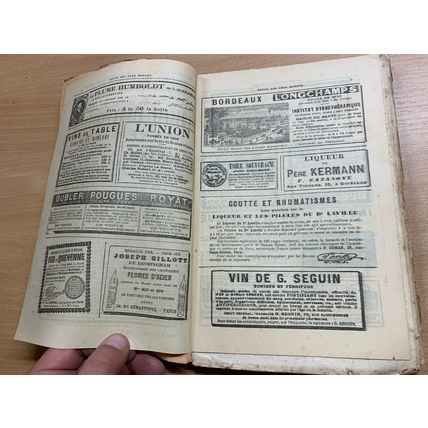 RARE* 1 AOUT 1886 "REVUE DES DEUX MONDES" FRENCH LARGE PAPERBACK BOOK (P3)