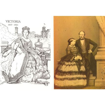 Queen Victoria & Prince Albert RPC Postcard & MORE