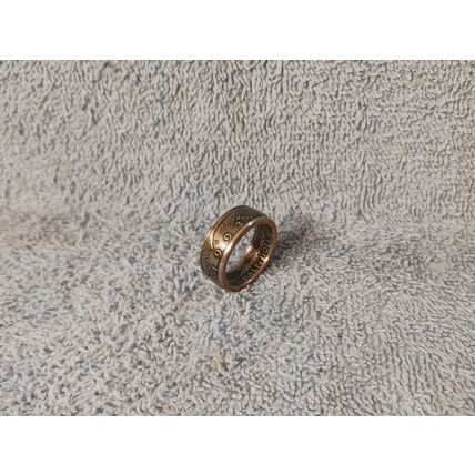 1993 Kennedy Half Dollars size 11 coin ring handmade mixed metals (A)