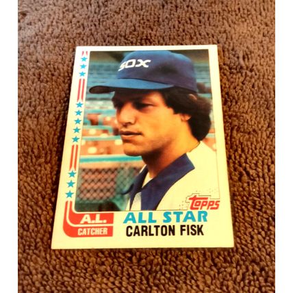 1982 Topps Carlton Fisk 554 All Star Catcher EX/MT Shape HOF No Creases (CJ)