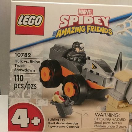 NEW Lego Marvel Spidey Amazing Friends Hulk vs Rhino Truck Showdown Set #10782