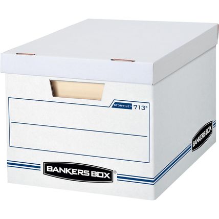Bankers Box 30 Pack STOR/FILE Basic Duty File Storage Boxes, Standard Assembly,