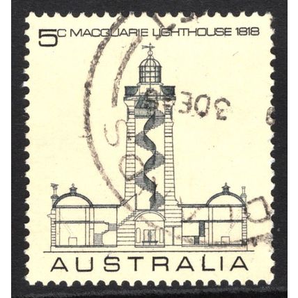 AUSTRALIA 1968: 150th ANNIVERSARY MACQUARIE LIGHTHOUSE - 5c USED (G4)