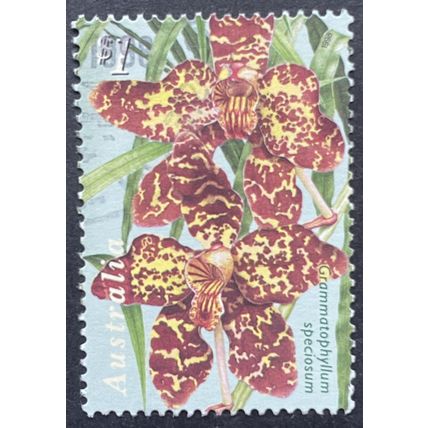 AUSTRALIA 1998 SG 1802 'ORCHIDS' $1 USED