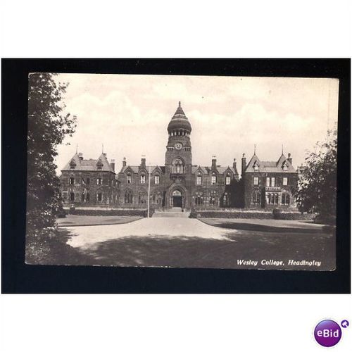Yorkshire HEADINGLEY Wesley College Postcard