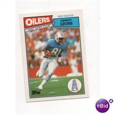 1987 Topps American NFL Football card 63 Houston Oilers Ernest Givins