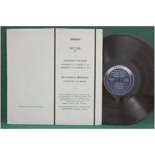 Paillard/Andre/Rampal - Vivaldi: Con. in C/Dm/Biscogli: Con. In D - MHS 848S-EX+