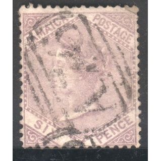 Jamaica 1860 - SG52a - 6d purple - Queen Victoria - used