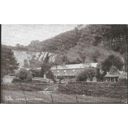 Arundel, W Sussex - Black Rabbit (pub) - Photochrom postcard c.1920s