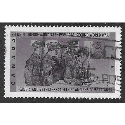 CAN 1991 40c '50TH ANN OF WORLD WAR II ( 3RD SERIES)' FINE USED (EBID71-202)
