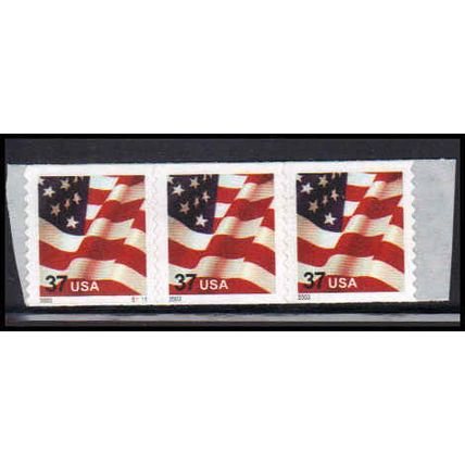 3632Av 37c U.S. Flag Very Fine MNH CNP+1 Left S1111 PA3884