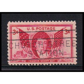 Used 962 3c Francis Scott Key Fine KA7805