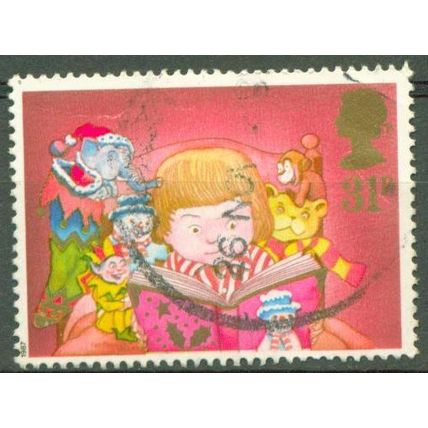 GREAT BRITAIN - 1987 Christmas - 31p Child reading - FU