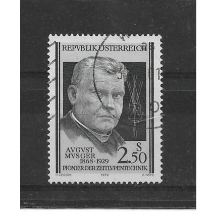 Austria.50th Death Anniversary of August Musger stamp.Fine Used.Aug22