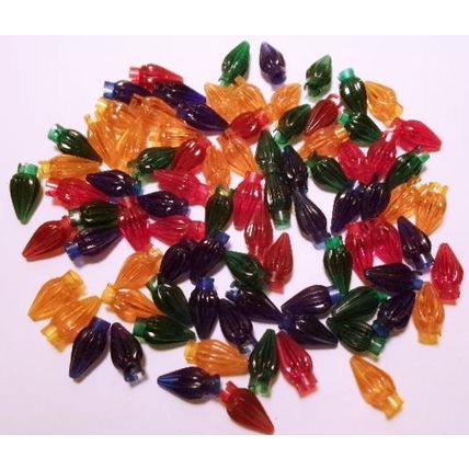 Lot of 50 Vintage Lite Kaps Covers Reflectors for Miniature Lights C100