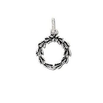 Sterling Silver Wreath Pendant