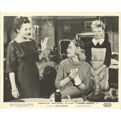 A WOMAN POSSESSED Margaretta Scott, Francis Matthews 1958 F-O-H Stills Set (8)
