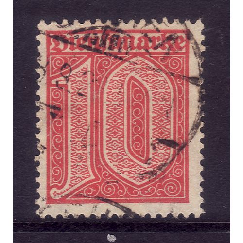 GERMANY 1920 OFFICIAL 10pf CARMINE SG 0125 FINE USED