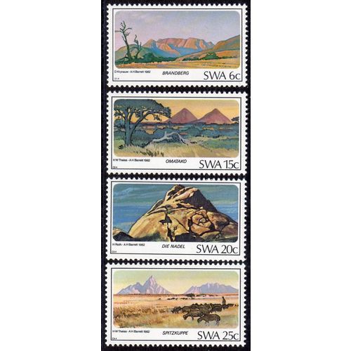 SWA Sg398 - Sg401 1982 Mountains set P.O. Fresh mint never hinged (N11/2)