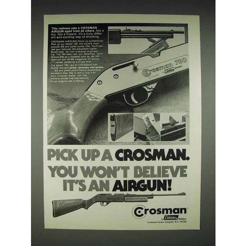 1978 Crosman 760 Airgun Ad - You Won't Believe It's an Airgun