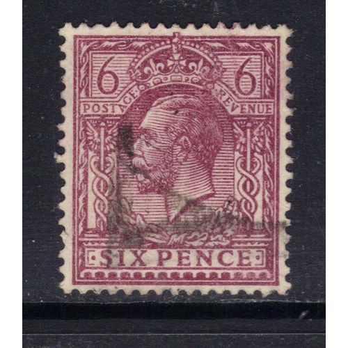 GB 1924 - 26 KGV 6d Purple stamp Wmk 111 ( C879 )