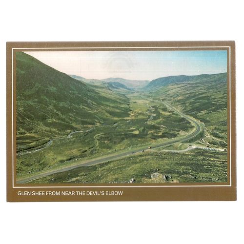 GLEN SHEE, Scotland vintage unused postcard 1984 =