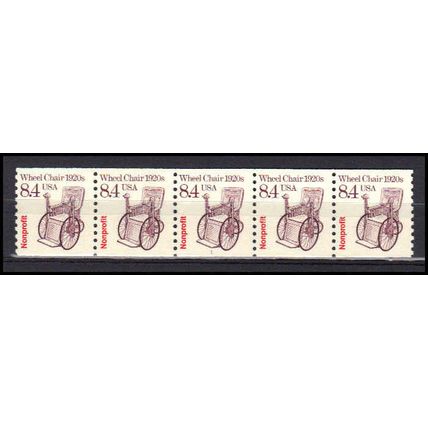 2256 8.4c Wheel Chair Fine MNH Dry Gum PNC 1/5 AA0484