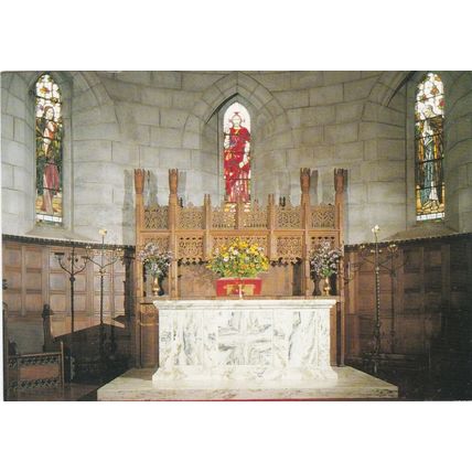 Communion Table Crathie Parish Church Aberdeenshire Postcard 1993 used VGC