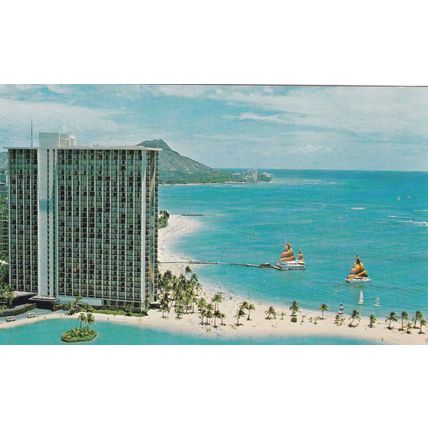 Hawaii Hotels - Lot of 7 - Vintage Postcards - Kona, Maui, Waikiki, Hilton