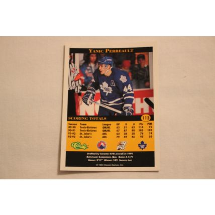 Yanic Perreault 1994 Classic Pro Prospects NO. 113