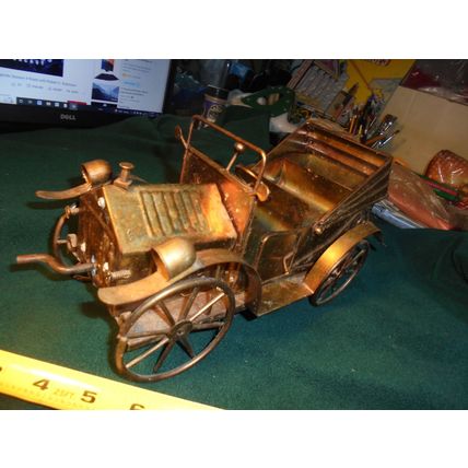 Antique Copper Touring Car - 11" Long! $45.00 shipped!! This is in excellent...