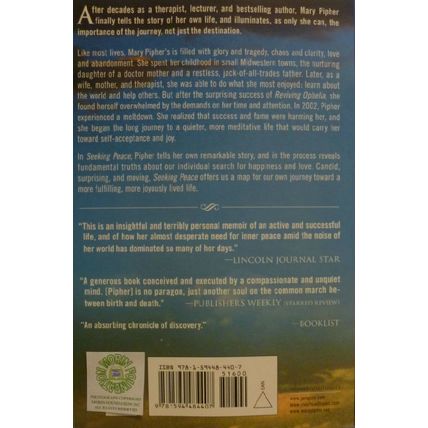 SEEKING PEACE CHRONICLES OF THE WORST BUDDHIST IN THE WORLD by MARY PIPHER