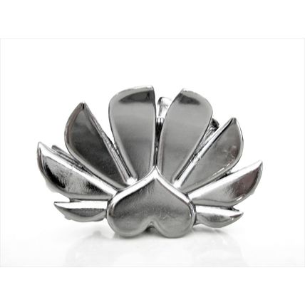 Rose gold or silver metal heart hair claw clip jaw clip