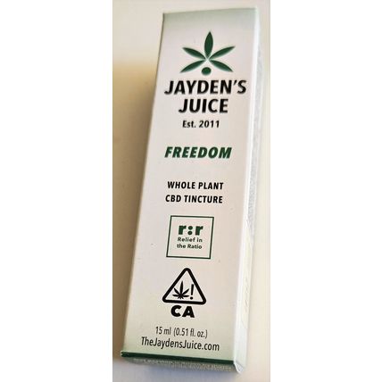 JALEN'S JUICE FREEDOM 15 ML WHOLE FLOWER TINCTURE CBD