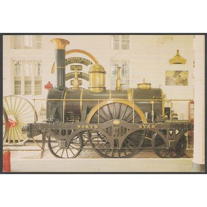 Great Western Railway Broad Gauge 2-2-2 'North Star' - GWR Museum Postcard
