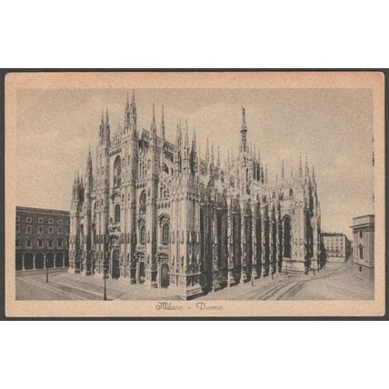 Duomo, Milano, c.1920 - Cesare Capello Cartolina