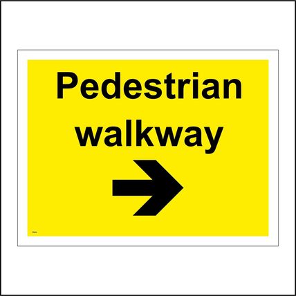 Pedestrian Walkway Signs Parking Plant Machinery Vehicles Winter Caution GBL108