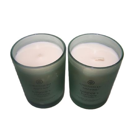 Chesapeake Bay Balance & Harmony Water Lily & Pear Candle- Lot of 2