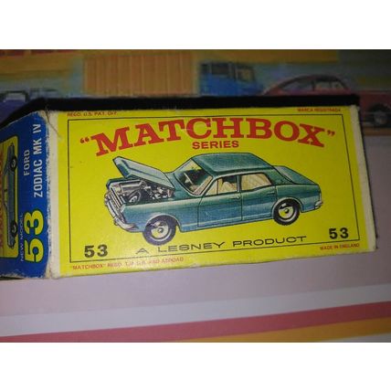 Matchbox - No53 Ford Zodiac - Original box