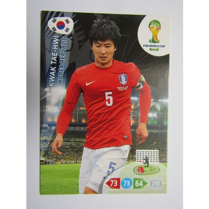 Kwak Tae-Hwi - Republic Korea - 2014 Panini Adrenalyn XL Brazil World Cup (ef1)